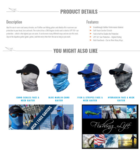 Stock Odm Oem Face & Neck Shield Fishing Mask Seamless Gaiter