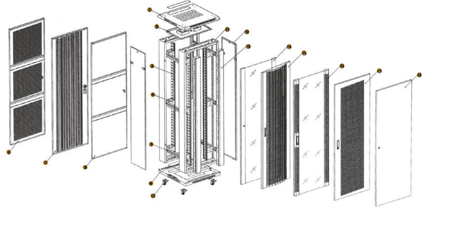 Buy Wholesale China Le Server Rack 19 Inch Standard 42u Network Rack Cabinet Price For Data Center Rack Cabinet At Usd Global Sources