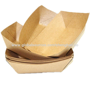 Greaseproof Brown Kraft Paper Take Out Boxes Food Containers Wholesale