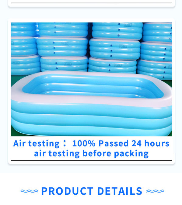 Smallest Inflatable Pool China Popular design Rectangular 130cm small inflatable kiddie pool on ...