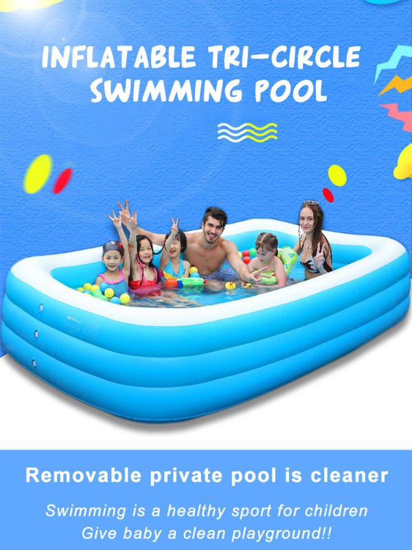 Smallest Inflatable Pool China Popular design Rectangular 130cm small inflatable kiddie pool on ...