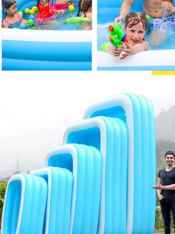 Very Small Inflatable Pool China Popular design Rectangular 130cm small inflatable kiddie pool on ...