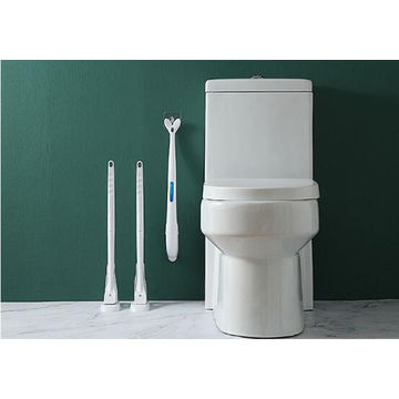 Sistem Pembersih Sikat Toilet Sekali Pakai dengan Tempat Penyimpanan dan 8 Kepala Isi Ulang Toilet Disinfektan