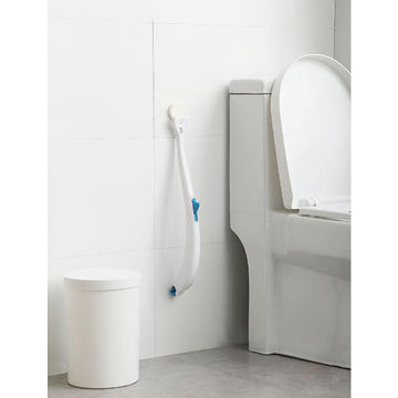 Sistem Pembersih Sikat Toilet Sekali Pakai dengan Tempat Penyimpanan dan 8 Kepala Isi Ulang Toilet Disinfektan