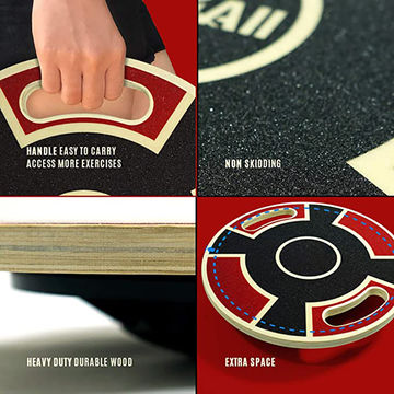 Baps Board For Ankle Therapy MADOG Wooden Wobble Balance Board