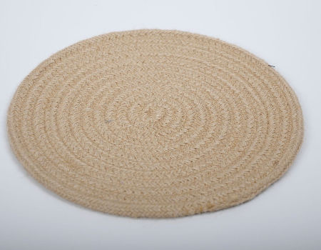 Hot Insulation Table Mats Drink Coaster, Round Braided Cotton Placemats