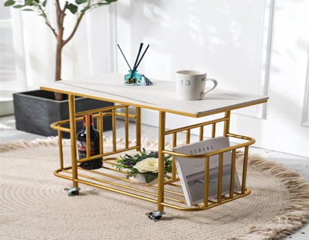 63*33*60CM Nordic modern simple sofa side table light luxury coffee ...