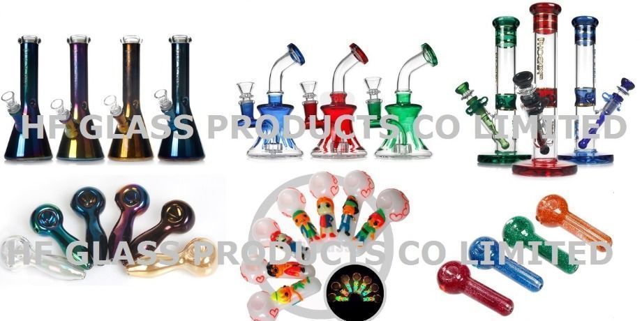 China 12 inches Glass Bong Smoking Water Pipe Perc Waterpipe Wholesale ...