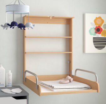 space saving baby changing table