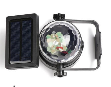 Solar Rotation Light Solar Party Light Outdoor Landscape Path Rotating Projector Light ...