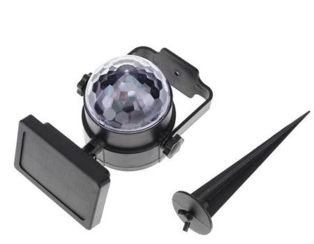 Solar Rotation Light Solar Party Light Outdoor Landscape Path Rotating Projector Light ...