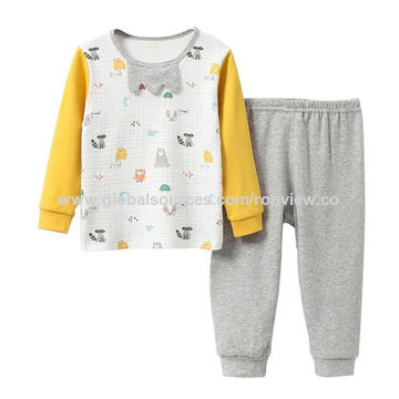 Baby Schlafanzug, Schlafbekleidung für Säuglinge, Kleinkind Schlafanzug, langärmelige T-Shirts und Hosen, verschiedene Farben