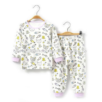 Baby Schlafanzug, Schlafbekleidung für Säuglinge, Kleinkind Schlafanzug, langärmelige T-Shirts und Hosen, verschiedene Farben