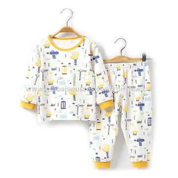 Baby Schlafanzug, Schlafbekleidung für Säuglinge, Kleinkind Schlafanzug, langärmelige T-Shirts und Hosen, verschiedene Farben