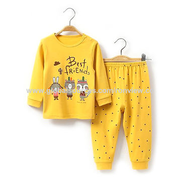 Baby Schlafanzug, Schlafbekleidung für Säuglinge, Kleinkind Schlafanzug, langärmelige T-Shirts und Hosen, verschiedene Farben