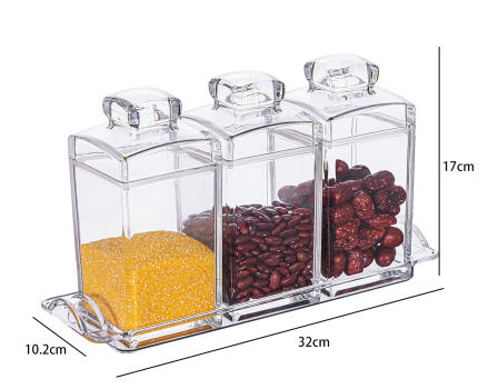 Buy Wholesale China Hot Selling Storage Jar Plastic Clear Airtight Kitchen  Food Storage Box Kitchen Containers Set & Acrylic Kitchen Storage Airtight  Container at USD 11.32