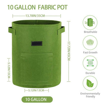 Buy Wholesale China Custom Wholesale  Hot Seller Biodegradable Garden  Potato Flower Plant Felt Grow Bag & Grow Bag at USD 0.5