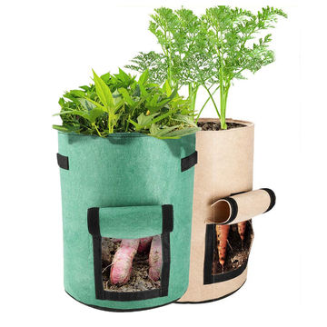 Buy Wholesale China Custom Wholesale  Hot Seller Biodegradable Garden  Potato Flower Plant Felt Grow Bag & Grow Bag at USD 0.5