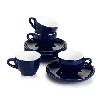 Espresso Cups with Saucer 2.75 oz. Set of 10, Bulk Pack - Perfect