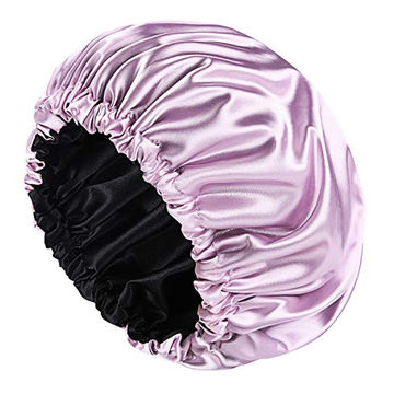 Chapeaux de sommeil, bonnet satin cheveux nuit, couche double