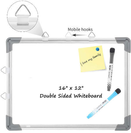 Small Dry Erase White Board TANKEE Magnetic Desktop Foldable