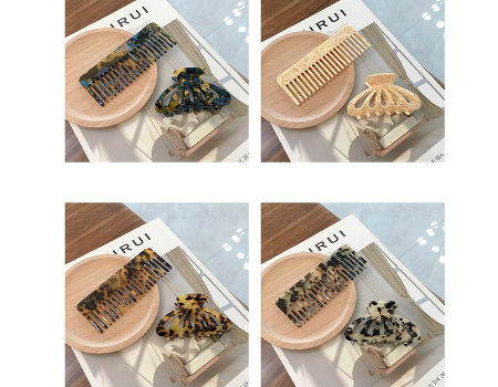 Acetate Comb Set,Hair Comb,Cellulose Acetate Hair Claw,Environmentally ...