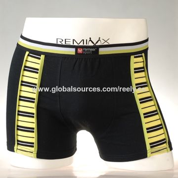 3pcs/lot Men's underwear Boxers cotton mid-low rise slim summer