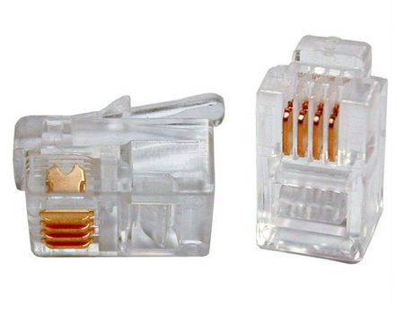 China RJ11 telephone PLUG modular male connector on Global Sources,RJ11 ...