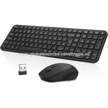 China Wireless Keyboard and Mouse Combo, Compact Full Size Keyboard 105 ...