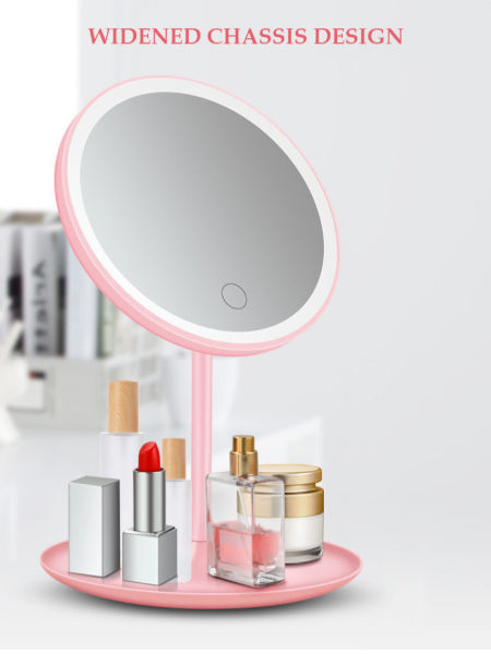 Table Makeup Mirror With Light Led, Vanity Makeup Mirror Table