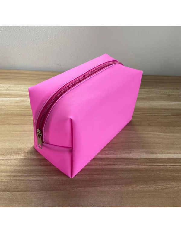 Doitsa Bag Makeup Organizer Waterproof Multifunctional Travel Toiletry Kit Portable Storage Bag Stylish Exquisite Printing Roses Pink Black Pencil Case Coin Purse for Woman Gift