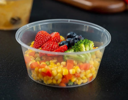 Buy Wholesale China 750ml Disposable Round Takeaway Lunch Boxes Plastic Container  Food Packaging Bento Box & Disposable Plastic Food Container at USD 0.08