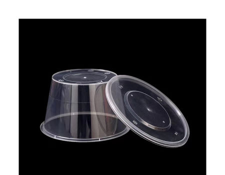 Buy Wholesale China 750ml Disposable Round Takeaway Lunch Boxes Plastic Container  Food Packaging Bento Box & Disposable Plastic Food Container at USD 0.08