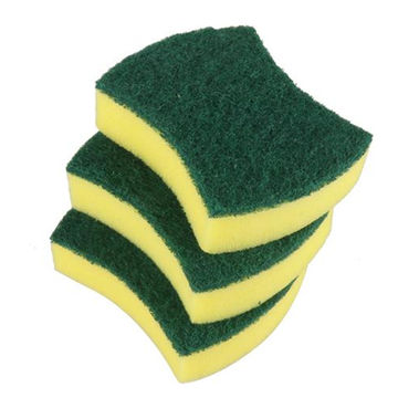 Household Kitchen Green Pad Scrub Sponge Dish Scrubber - China Nylon  Scourer and Scourer price