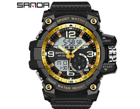 Sanda Brand Military Watch Men Digital Shock Sports Watches For