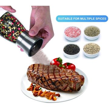 Grated Cheese Shaker Clear Glass Spice Dispenser Dust-Proof Moisture-Proof  Container for Seasoning Sugar Salt