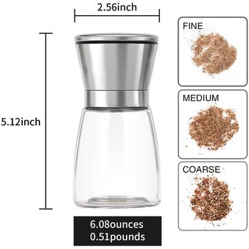 Hand Operated Red Glass Pepper Mill Grinder, Dry Chilli Mills Hot Sale -  China Glass Jar and Food Jar price