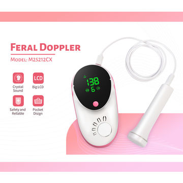 China Digital Fetal Doppler Ultrasound Sound Baby Heartbeat Detector ...
