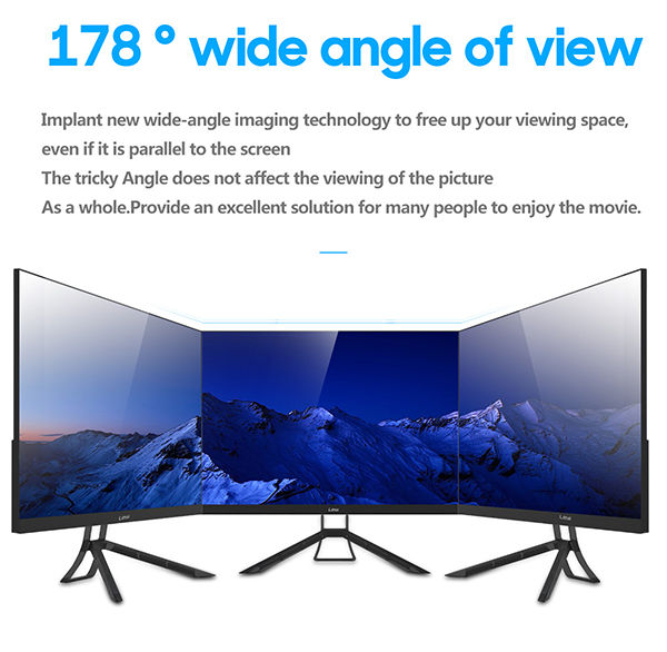China 23.8 inch curved monitor without bezel, 60Hz/144Hz/165Hz/240Hz on