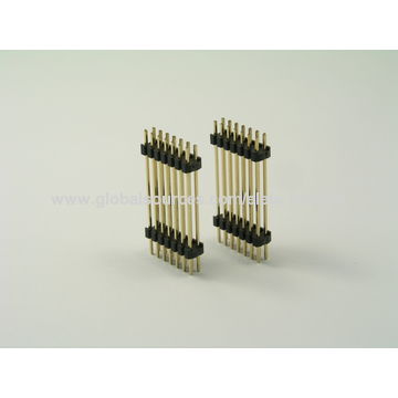 China 2*09 pin 2.54mm SMT male pin header on Global Sources,Pin Header ...