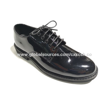 Buy Wholesale China Military Black Shining Office Leather Shoes,military  Shoe,police Officer Shoe,police Shoe & Police Officer Shoe at USD 11.7