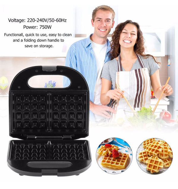 DualSided Heating Series 3 in 1 Sandwich Waffle Panini Maker, sandwich