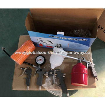 Buy Wholesale China Powerful 5pcs Air Pneumatic Compressor Accessory Spray  Gun Kit & Compressor Spray Gun Kit at USD 9