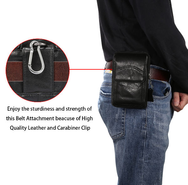 The Sofia  Genuine Leather Round Waist Bag with Adjustable Belt Strap -  HOLSTERE