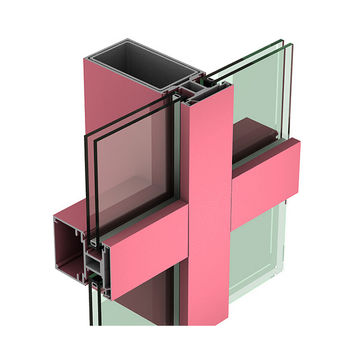 China Aluminium profile and glass curtain wall frame on Global Sources ...