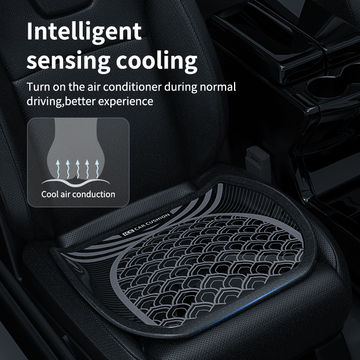 Summer Car Cooling Seat Cushion With Fans Ventilation Breathable Mat Cover