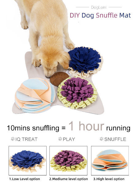 Buy Wholesale China Diy Dog Snuffle Slow Eating Training Mat Bowl ,3 Levels  Snuffle Mat For Dogs Pet Feed & Dog Snuffle Mat at USD 3.05