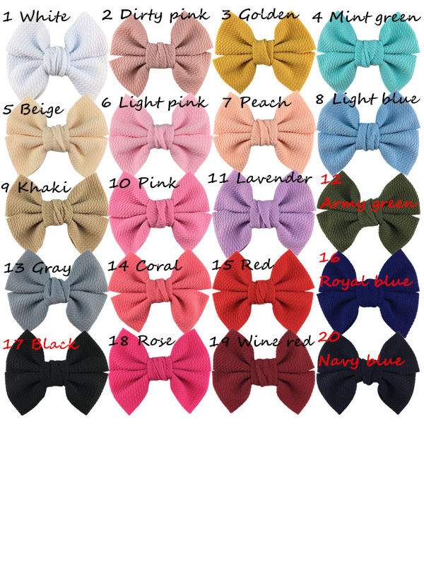 Bownot 10 Colors Baby Hairpins Hair Accessories Bow Hair Clips Hairpins