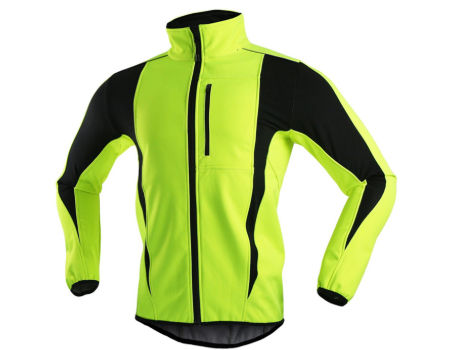 Winter Men Cycling Jacket Warm Reflective Windproof Waterproof Sports Coat 