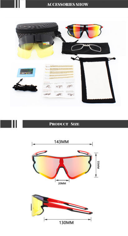 high quality polarized sports mtb glasses